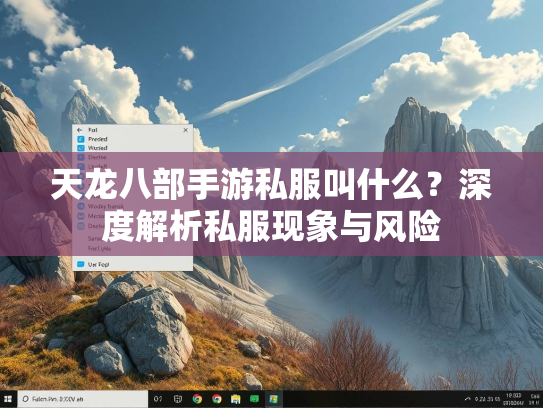 天龙八部手游私服叫什么？深度解析私服现象与风险