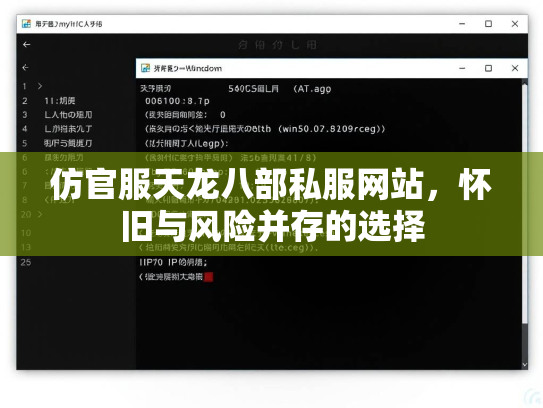仿官服天龙八部私服网站，怀旧与风险并存的选择