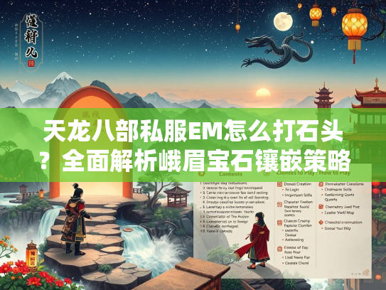 天龙八部私服EM怎么打石头？全面解析峨眉宝石镶嵌策略