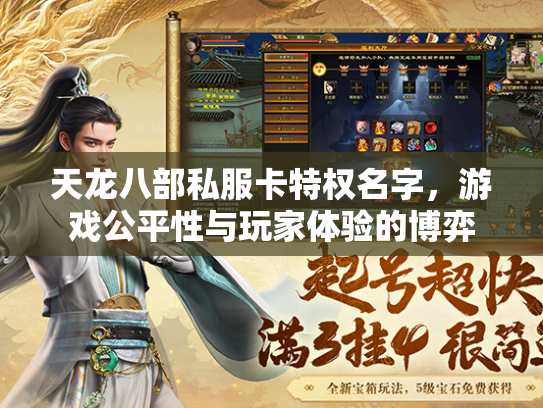 天龙八部私服卡特权名字，游戏公平性与玩家体验的博弈