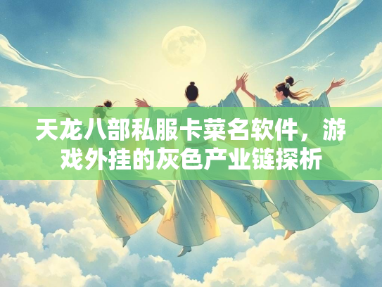 天龙八部私服卡菜名软件，游戏外挂的灰色产业链探析  第2张
