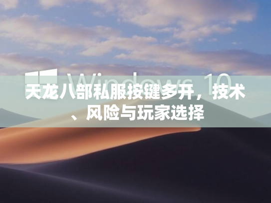 天龙八部私服按键多开，技术、风险与玩家选择