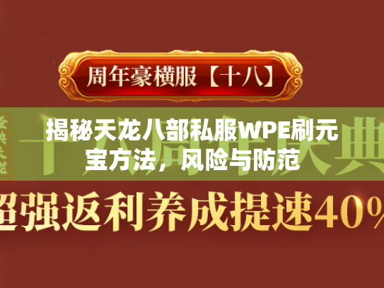 揭秘天龙八部私服WPE刷元宝方法，风险与防范  第3张