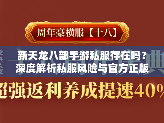 新天龙八部手游私服存在吗？深度解析私服风险与官方正版优势  第3张