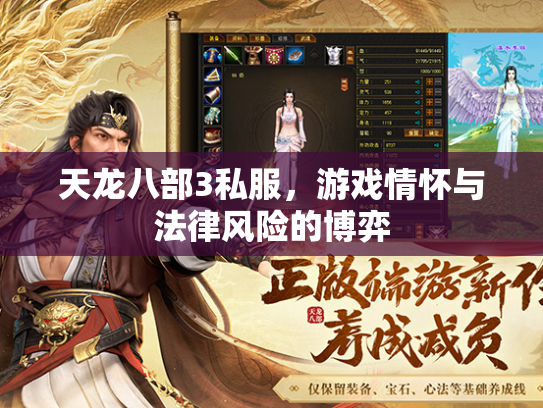 天龙八部3私服，游戏情怀与法律风险的博弈  第2张