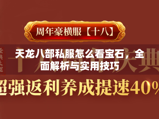 天龙八部私服怎么看宝石，全面解析与实用技巧  第2张