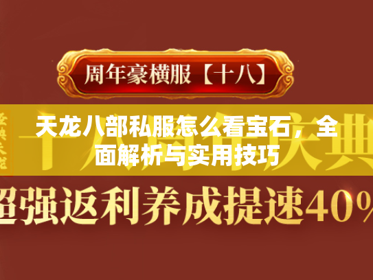 天龙八部私服怎么看宝石，全面解析与实用技巧  第1张