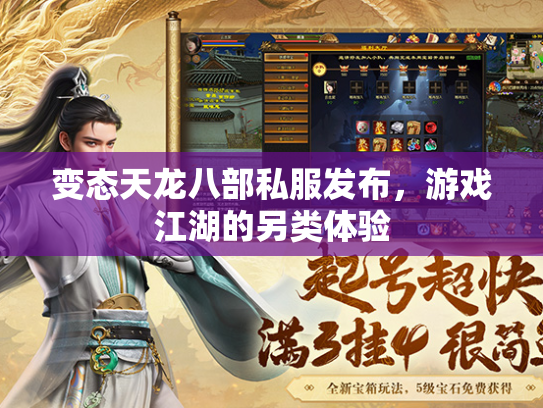 变态天龙八部私服发布，游戏江湖的另类体验  第1张