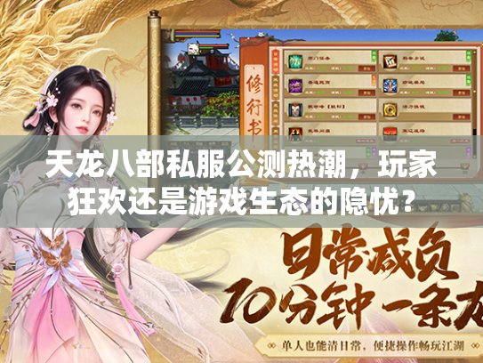 天龙八部私服公测热潮，玩家狂欢还是游戏生态的隐忧？  第1张