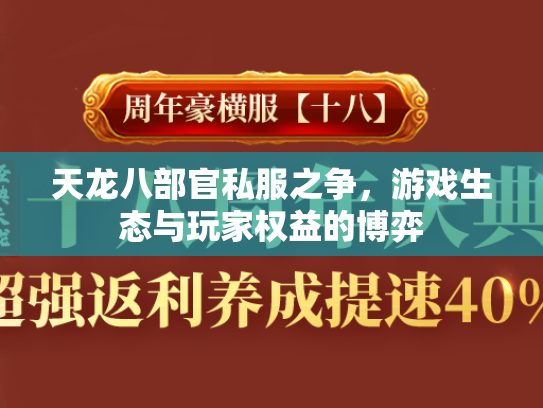 天龙八部官私服之争，游戏生态与玩家权益的博弈  第3张