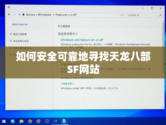 如何安全可靠地寻找天龙八部SF网站  第2张
