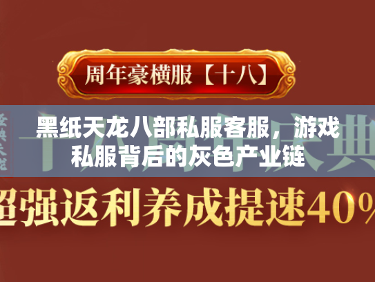 黑纸天龙八部私服客服，游戏私服背后的灰色产业链  第2张