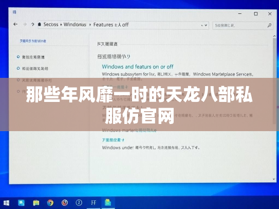 那些年风靡一时的天龙八部私服仿官网  第3张