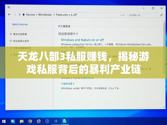 天龙八部3私服赚钱，揭秘游戏私服背后的暴利产业链  第1张