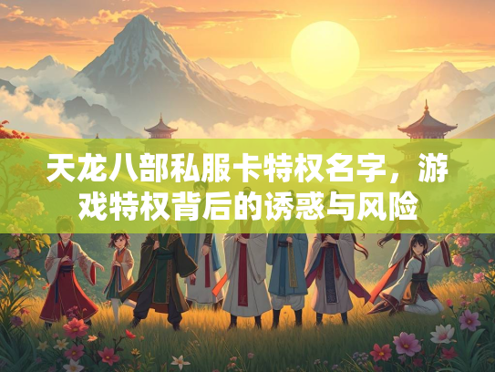天龙八部私服卡特权名字，游戏特权背后的诱惑与风险  第3张