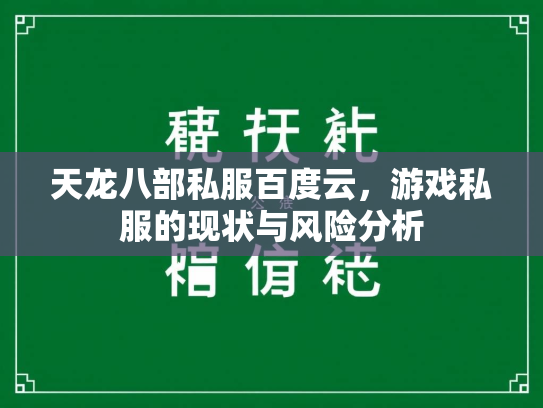 天龙八部私服百度云，游戏私服的现状与风险分析  第1张