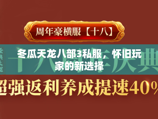 冬瓜天龙八部3私服，怀旧玩家的新选择  第2张