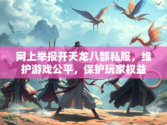 网上举报开天龙八部私服，维护游戏公平，保护玩家权益  第2张