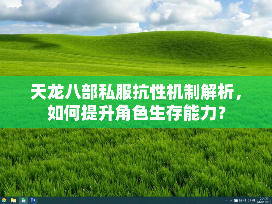 天龙八部私服抗性机制解析，如何提升角色生存能力？  第4张
