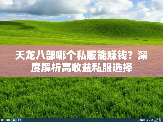 天龙八部哪个私服能赚钱？深度解析高收益私服选择  第2张