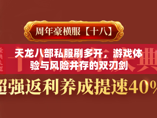 天龙八部私服刷多开，游戏体验与风险并存的双刃剑  第1张
