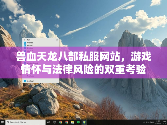 兽血天龙八部私服网站，游戏情怀与法律风险的双重考验  第1张