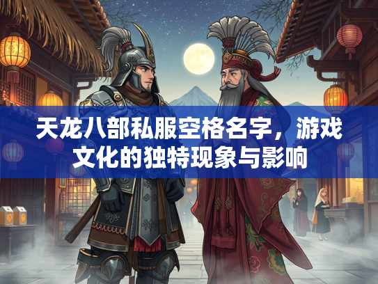 天龙八部私服空格名字，游戏文化的独特现象与影响  第2张