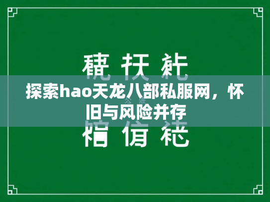 探索hao天龙八部私服网，怀旧与风险并存