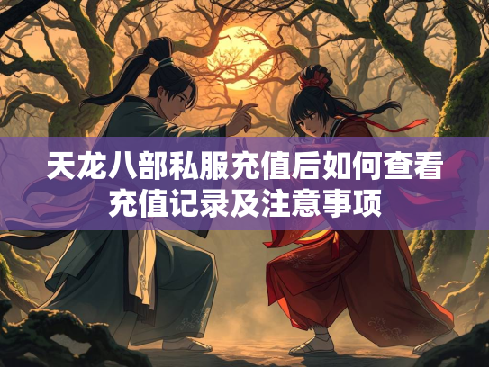 天龙八部私服充值后如何查看充值记录及注意事项
