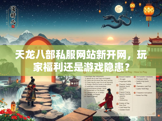 天龙八部私服网站新开网，玩家福利还是游戏隐患？