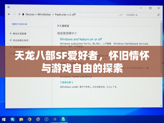 天龙八部SF爱好者，怀旧情怀与游戏自由的探索