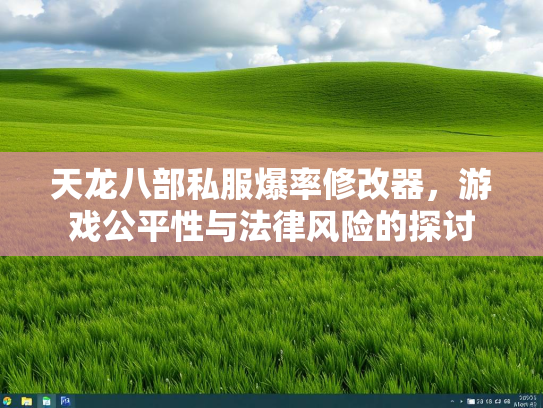 天龙八部私服爆率修改器，游戏公平性与法律风险的探讨