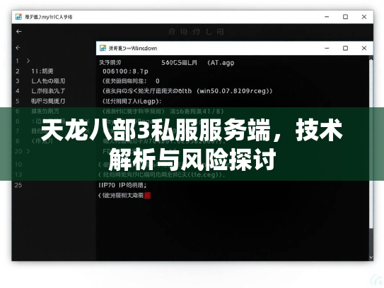 天龙八部3私服服务端，技术解析与风险探讨