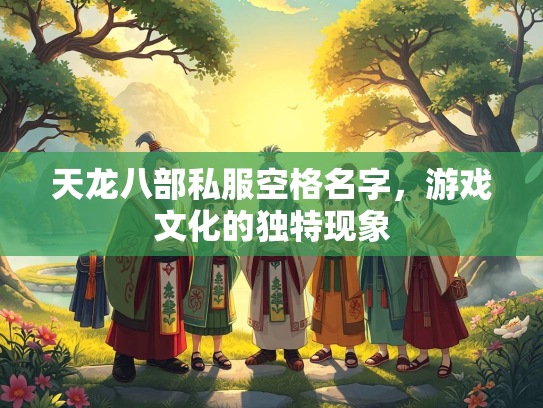 天龙八部私服空格名字，游戏文化的独特现象  第3张