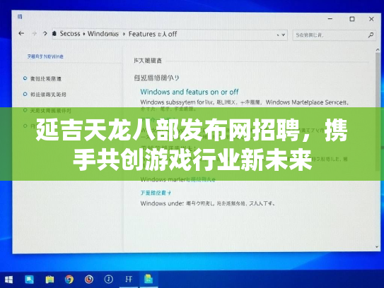 延吉天龙八部发布网招聘，携手共创游戏行业新未来  第2张