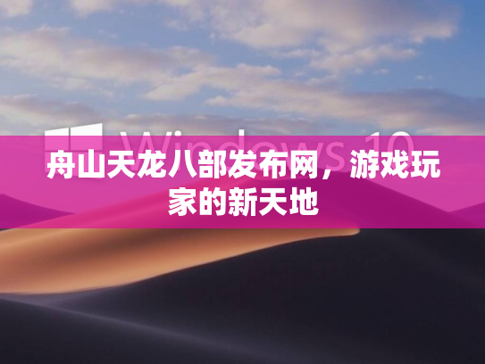 舟山天龙八部发布网，游戏玩家的新天地  第3张