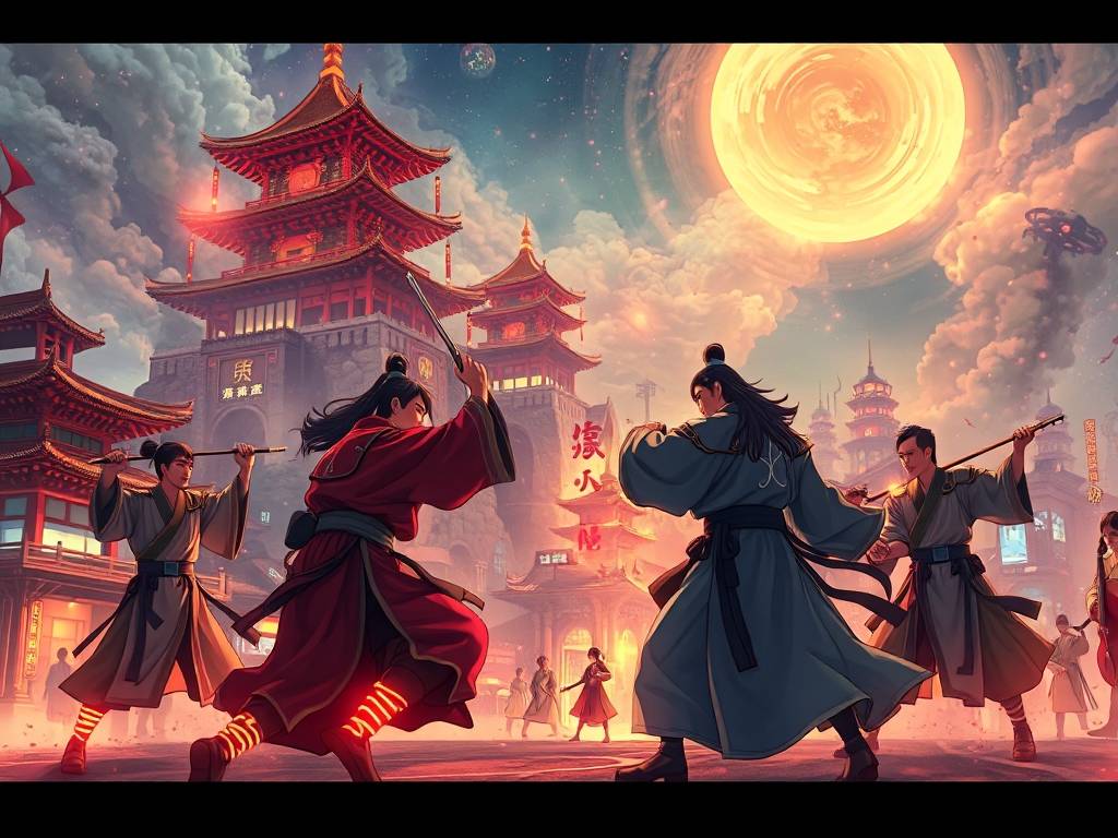 SF天龙八部主题曲，武侠情怀与数字时代的交响