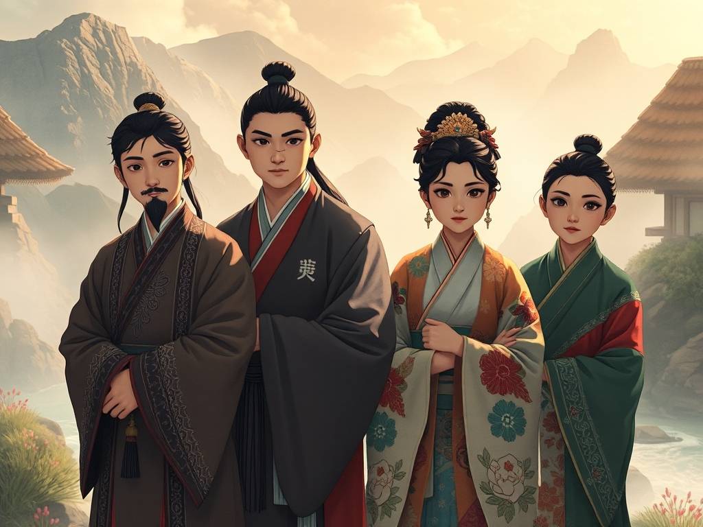 天龙八部私服家族合照，虚拟江湖中的情义与羁绊