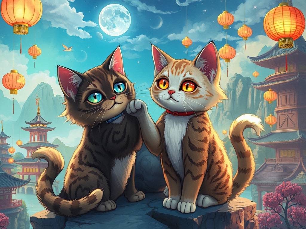 天龙八部SF猫猫，虚拟江湖中的萌宠奇缘