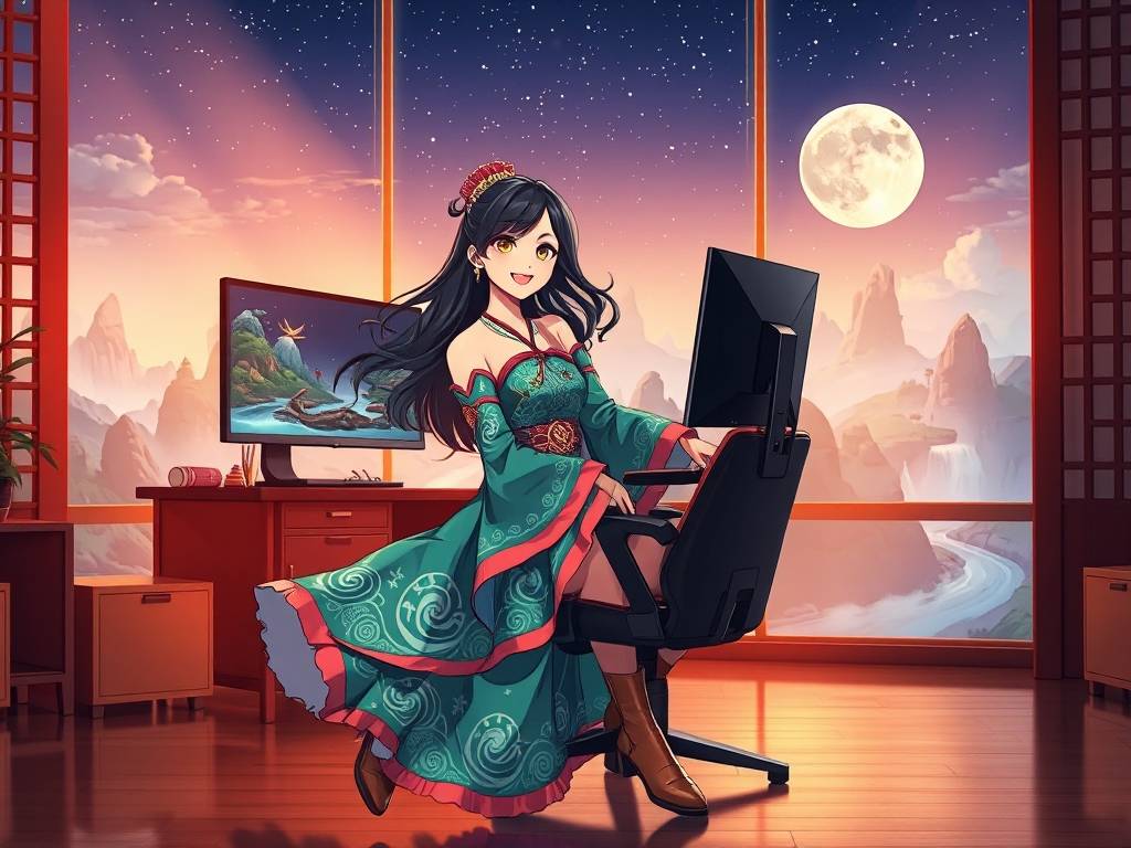 天龙八部私服主播视频，游戏江湖的新兴热潮  第5张