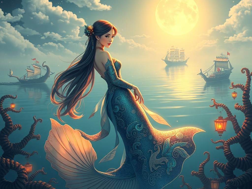 天龙八部私服中的美人鱼传说，虚拟江湖的另类浪漫